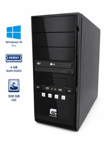 Computador Cpu Quad-core 4gb Ram Ddr3 Formatado | Win10 Pro CD/DVD