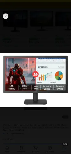 Monitor LG 22" 120 hz 22U403A