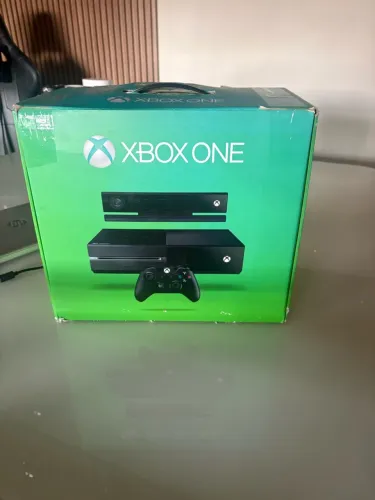 Xbox one fat + um controle + fonte original + caixa original + kinect