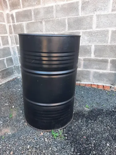 Tambores de ferro 200L Preto Fosco