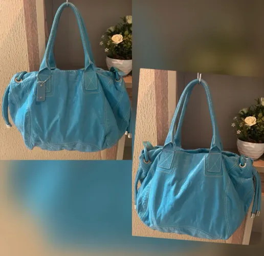 Bolsa em couro legítimo Amarelle