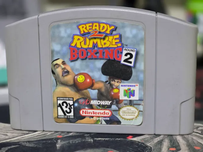 Ready 2 Rumble Boxing ROUND 2, Nintendo 64, Jogo Original e Labels Originais