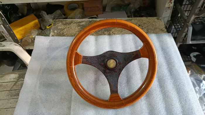 VOLANTE DE MADEIRA PARA FUSCA BRASÍLIA VARIANT BUG BAJA PUMA KARMAN GUIA 