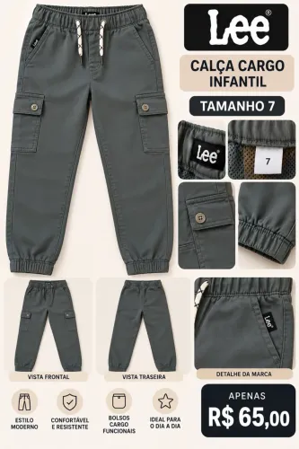 Calça Cargo Lee Menino