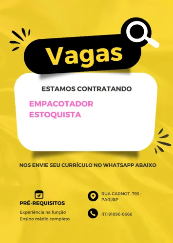 TEMOS VAGA
