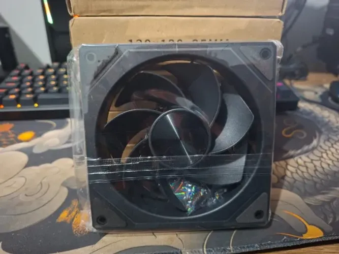Kit 6x Fans LDPCSJ PRISM 4RS, 120mm, ARGB, PRETO, REVERSE, Novas- Aceito Cartão / Pix