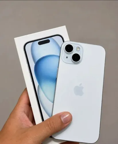 iPhone 15 azul na garantia Apple 