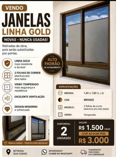 Janela Alumínio Linha Suprema