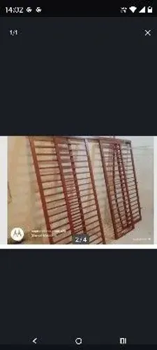 Grade de ferro para proteção porta de vidro 