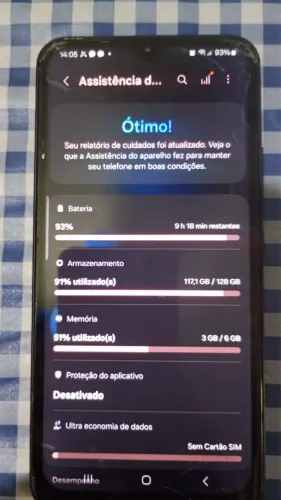 Samsung a34 128 gigas de memória leve trincado