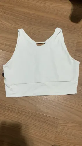 Top de academia branco