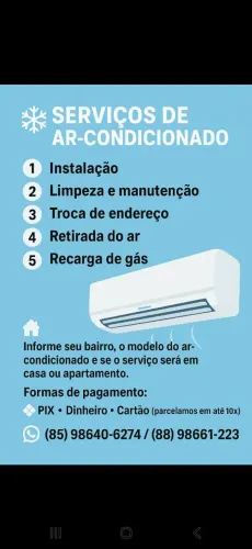 MANUTENÇÃO E INSTALAÇÃO DE SPLIT