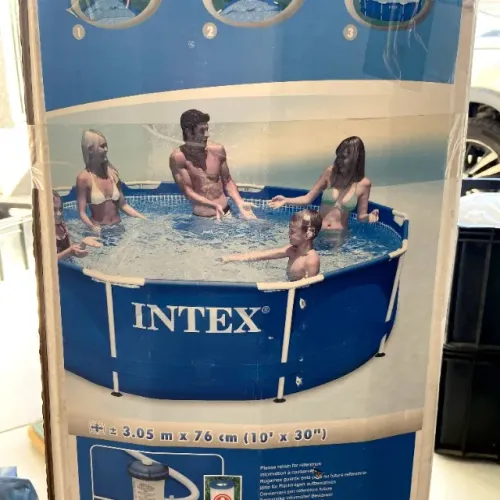Piscina Intex 3,05 x 0,76 m c/ capa e acessórios