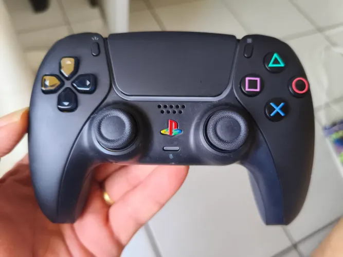 CONTROLE MIDNIGHT BLACK PS5 BOTÕES EDIÇÃO 30 ANOS
