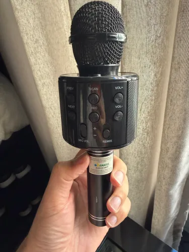 Microfone bluetooth sem fio Karaoke