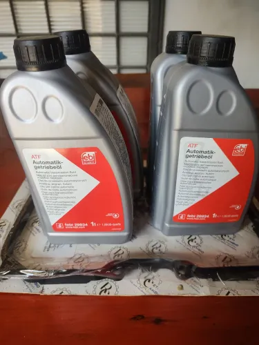 Kit 4L Óleo Cambio Automático ATF Febi 29934 Aisin Dexron 3 + Junta câmbio 09G