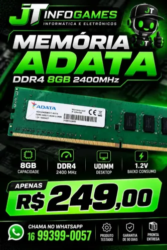 MEMÓRIA 8GB DDR4 PC