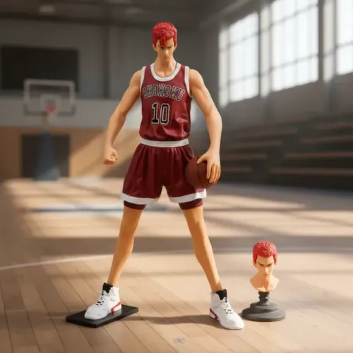 Boneco do Sakuragi Hanamichi 2 Faces Slam Dunk - 30 Cm