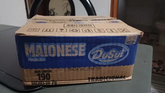 Caixa sachê tradicional de Maionese DuSul