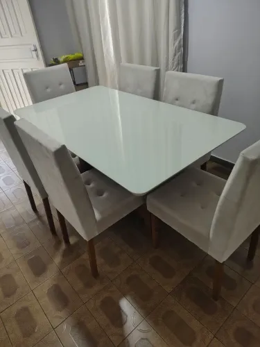 Mesa com 6 cadeiras Luxo