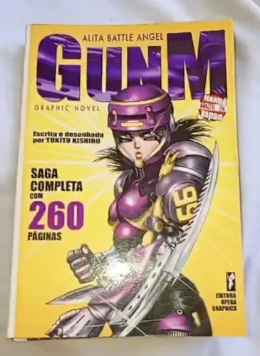 Alita raríssima Graphic Novel Gunm Battle Angel ópera gráfica