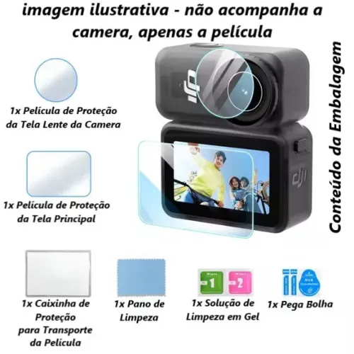 Película Pro Dji Osmo Nano Camera + Proteção Resina Hidrogel