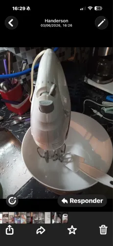 Vendo batedeira mondial branca cale inox