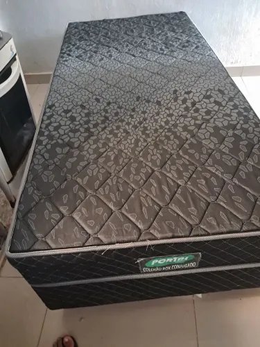 Cama colchão box conjugado de solteiro