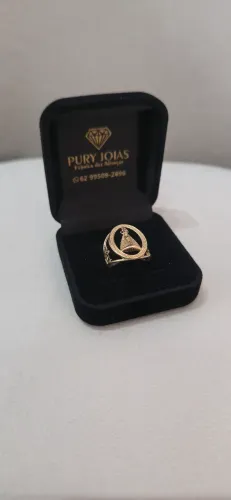 Anel Nossa Senhora Ouro 18