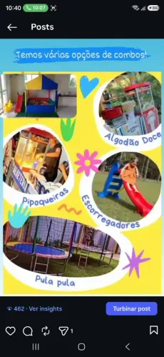 Pula Pula, Piscina de Bolinhas, Algodão Doce, Gangorra e Muito +