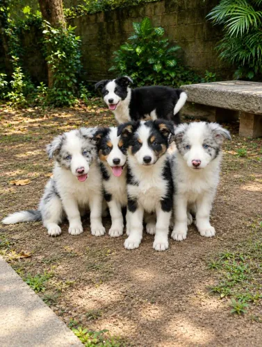 Border Collie linhagem de exposição 