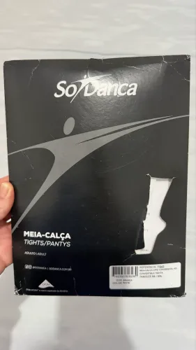 Meia calça branca só dança