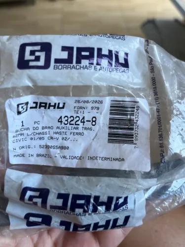 Kit Par 42mm Buch a Gravata Traseiro - Compatível com Honda Civic 01/05