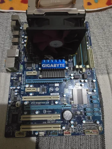 Kit Placa mae, processador, memoria Ram e CPU cooler