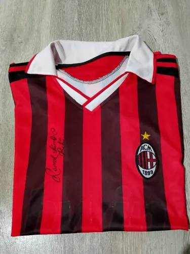 Camisa Milan autografado Ronaldinho gaúcho 