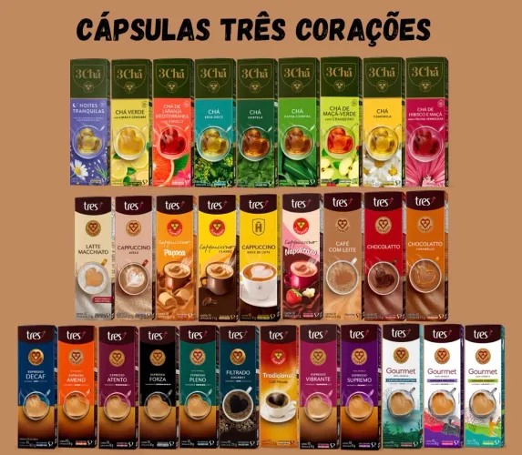 CÁPSULAS CAFÉ TRÊS CORAÇÕES 