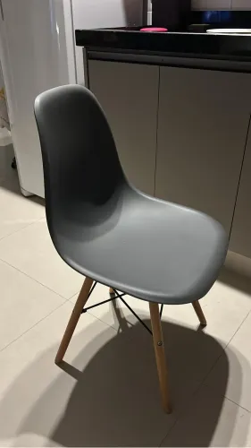 Cadeira Eames Sala Jantar Escritório Moderna Liso