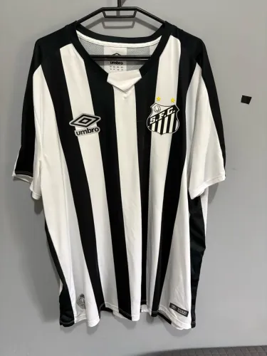 Camisa Santos FC 2019 Umbro Listrada Número 10 Tríplice Coroa 3GG