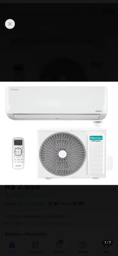 Ar condicionado hisense 12.000 btu 