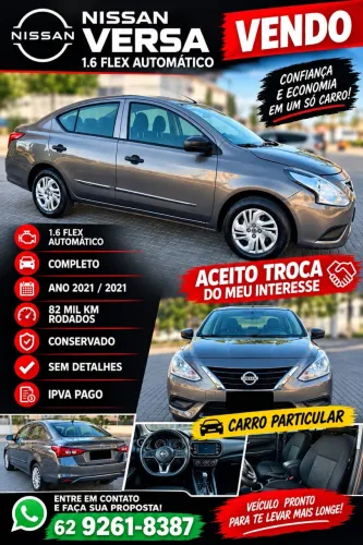 Nissan Versa V-drive Esp.ed. 1.6 16V Flex AUT 2021