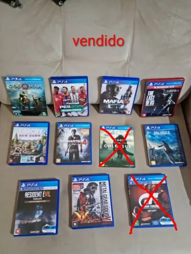 Lote de jogos de Playstation 4