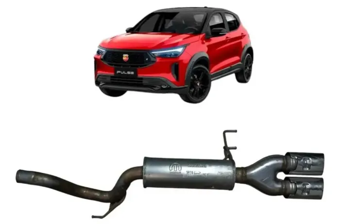 Escapamento Abafador traseiro Pulse Abarth