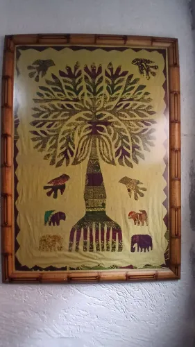 Quadro indiano árvore da vida