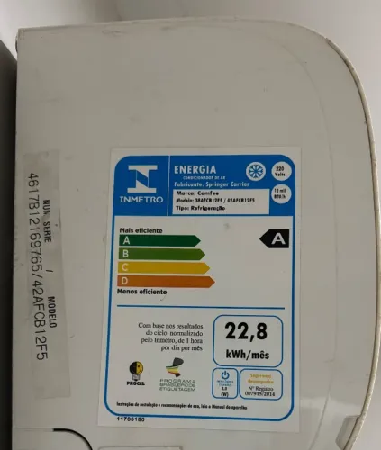 Ar Condicionado Comfee Springer Carrier 12.000 BTUs