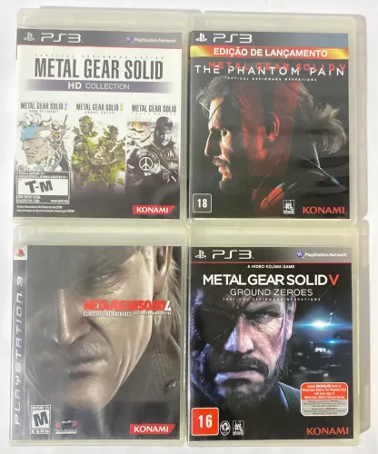 Lote Jogos Metal Gear Solid PS3 Coleção Completa Originais