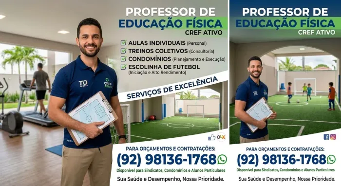 PROFESSOR DE EDUCAÇÃO FÍSICA COM CREF ATIVO - MANAUS