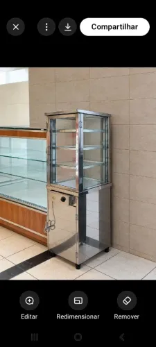 Vitrine expositora vertical