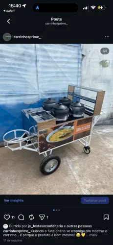 CARRINHO PARA LANCHES NOVO DIRETO DE FÁBRICA 