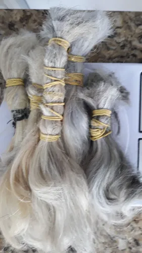 Vendo cabelo humano grisalho