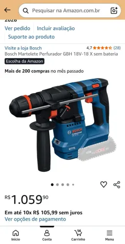 Bosch Martelete Perfurador GBH 18V-18 X
